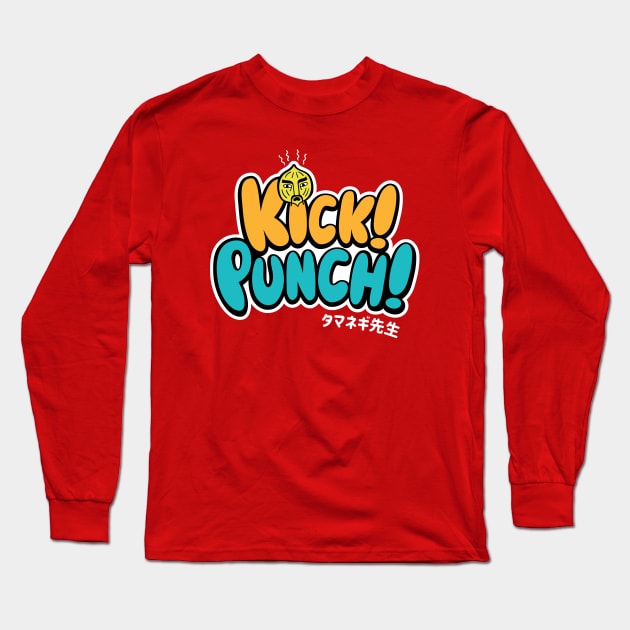 Kick Punch Long Sleeve T-Shirt by demonigote